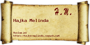 Hajka Melinda névjegykártya